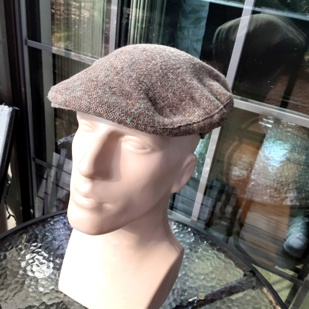 Men's  Vintage Brown Totes FLat Cap Ivy Cap Size Large EUC